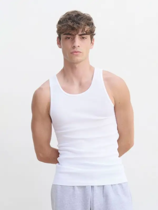 Майка унисекс Pablo, белая, размер S Майка унисекс Pablo, белая, размер S