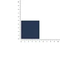 Лейбл из ПВХ Dzeta, L, темно-синий