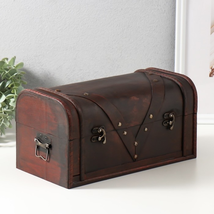 Шкатулка сундук дерево  Шкатулка сундук дерево "Виттория" 29,5х16х15,5 см