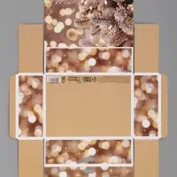 Коробка подарочная, самосборная двухсторонняя &laquo;Новогодние чудеса&raquo;, 16.5&times;12&times;5 см