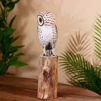 Сувенир "Филин" албезия 13х8х27 см