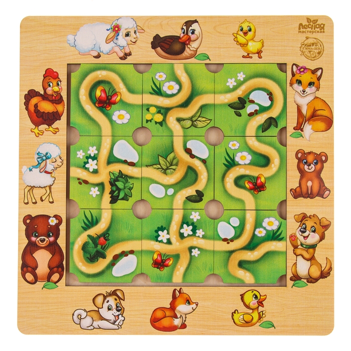 Головоломка «Составь дорожку», мамы и детёныши Головоломка «Составь дорожку», мамы и детёныши