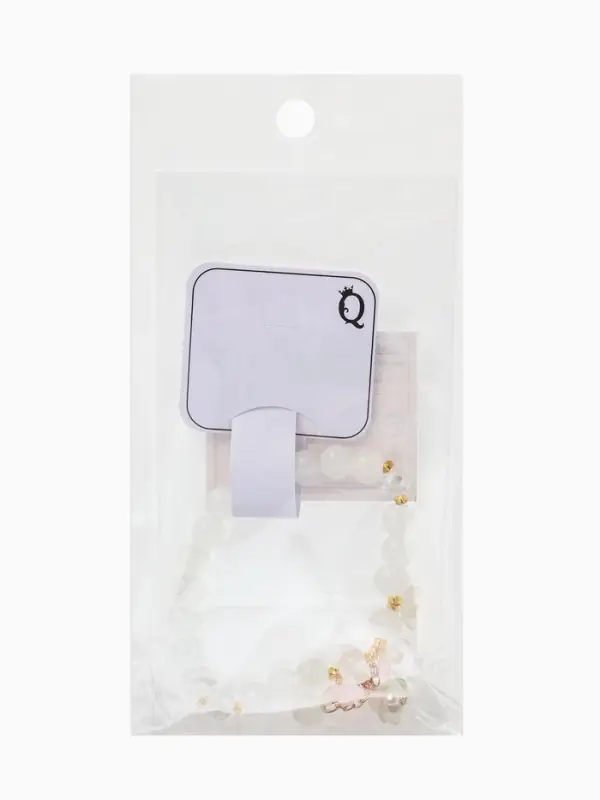 Браслет &laquo;Цветы Незабудки&raquo;, d=6 см, шар №8, белый, розовый