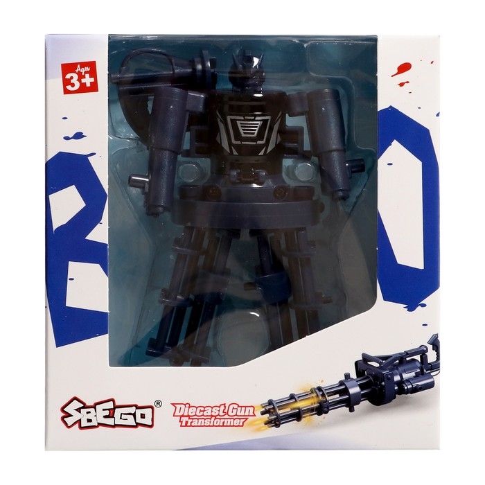 Робот «Миниган», трансформируется, с металлическими элементами Робот «Миниган», трансформируется, с металлическими элементами