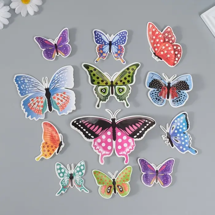 Набор магнитов на холодильник «Горошек», 12 шт., картон, h=4-10 см Набор магнитов на холодильник «Горошек», 12 шт., картон, h=4-10 см