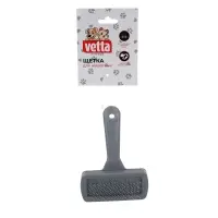 VETTA Щетка для домашних животных, бензол, нержавеющая сталь, резина, 14x9,5 см