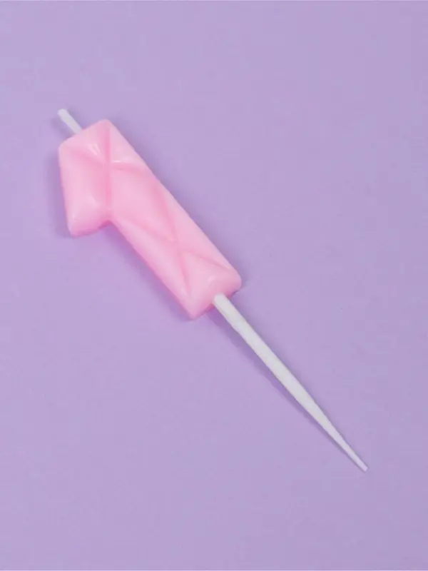 Свеча для торта «Цифра 1», светло-розовая Свеча для торта «Цифра 1», светло-розовая