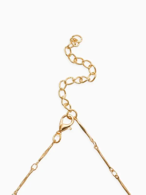 Колье "Летний вайб" море любви, цветное в золоте