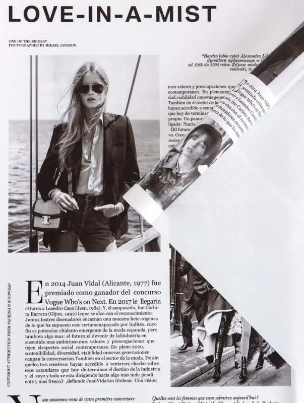 Пленка флористическая для цветов и букетов &laquo;Газета моды&raquo; 65 мкм, белая, 50&times;57&plusmn;1 см