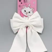 Бант для волос на заколке с лентами, белый, Коты аристократы Бант для волос на заколке с лентами, белый, Коты аристократы