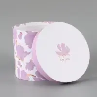 Набор шляпных коробок 5 в 1 &laquo;Нежные лилии&raquo;, 13 &times; 14 ‒ 19.5 &times; 22 см