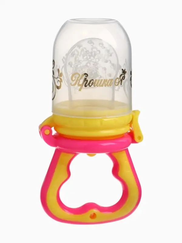 Ниблер (соска для прикорма), с силиконовой сеточкой  Ниблер (соска для прикорма), с силиконовой сеточкой "Принцесса", цвет розовый