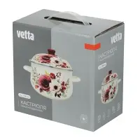 Кастрюля эмалированная VETTA Лаура, 18см, 2л, индукция