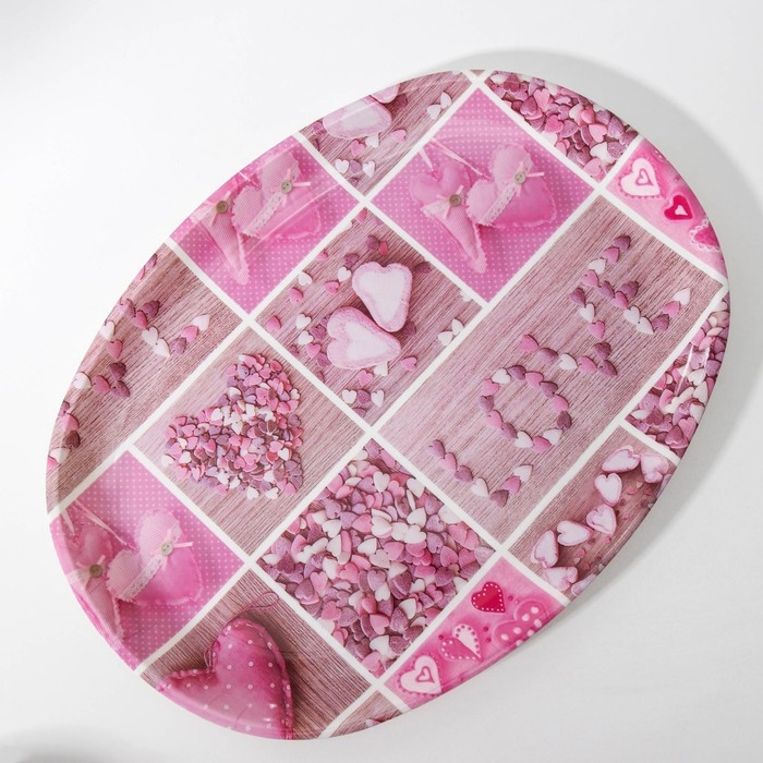 Поднос пластиковый «Сладости», 38×28×2,5 см, цвет МИКС Поднос пластиковый «Сладости», 38×28×2,5 см, цвет МИКС