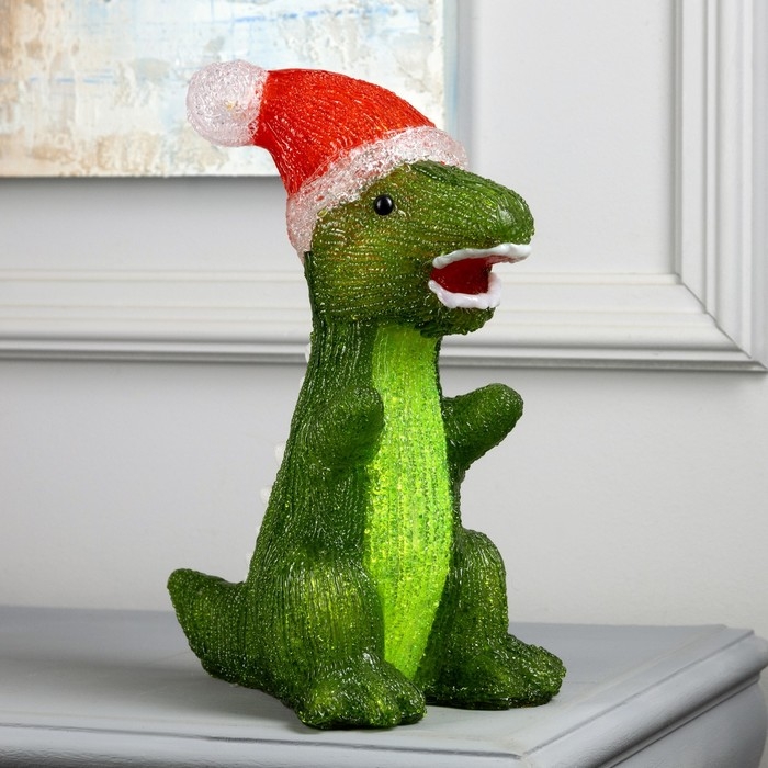 Фигура акриловая «Динозавр» 30 см, 40 LED, 220 В, свечение белое Фигура акриловая «Динозавр» 30 см, 40 LED, 220 В, свечение белое