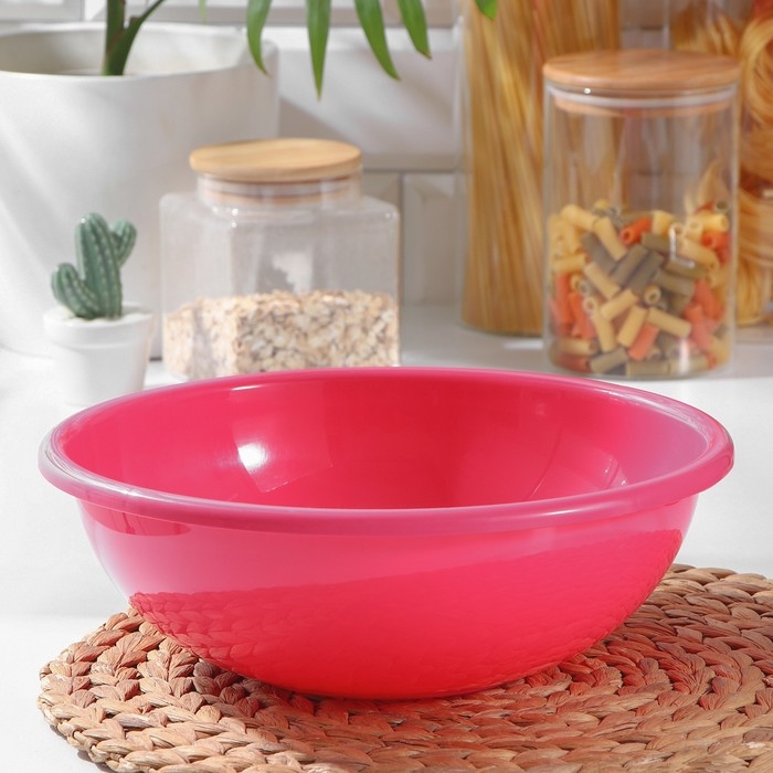 Чаша пластиковая, 3,5 л, цвет МИКС Чаша пластиковая, 3,5 л, цвет МИКС