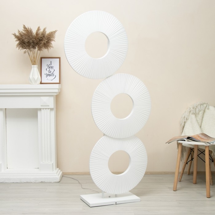 Торшер  Торшер "Спинелия" LED 4000К 65Вт белый 85х20х175см