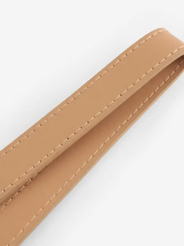 Ручка для сумки, с цепочками и карабинами, 120&times;1.8 см, бежевая