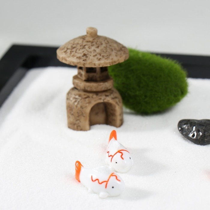 Сад камней Дзен  Сад камней Дзен "Мостик и оригами" белый песок 1,2х21,5х17,5 см