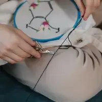 Ножницы для рукоделия &laquo;Цапельки&raquo;, скошенное лезвие, 3.5", 9 см, цвет золотой