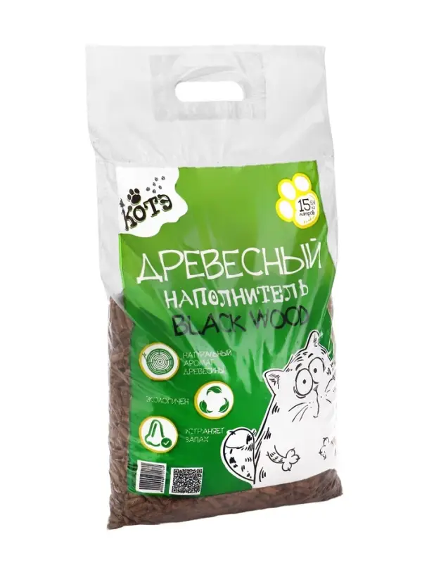 Наполнитель древесный &laquo;КОТЭ&raquo; Blackwood, 15 л