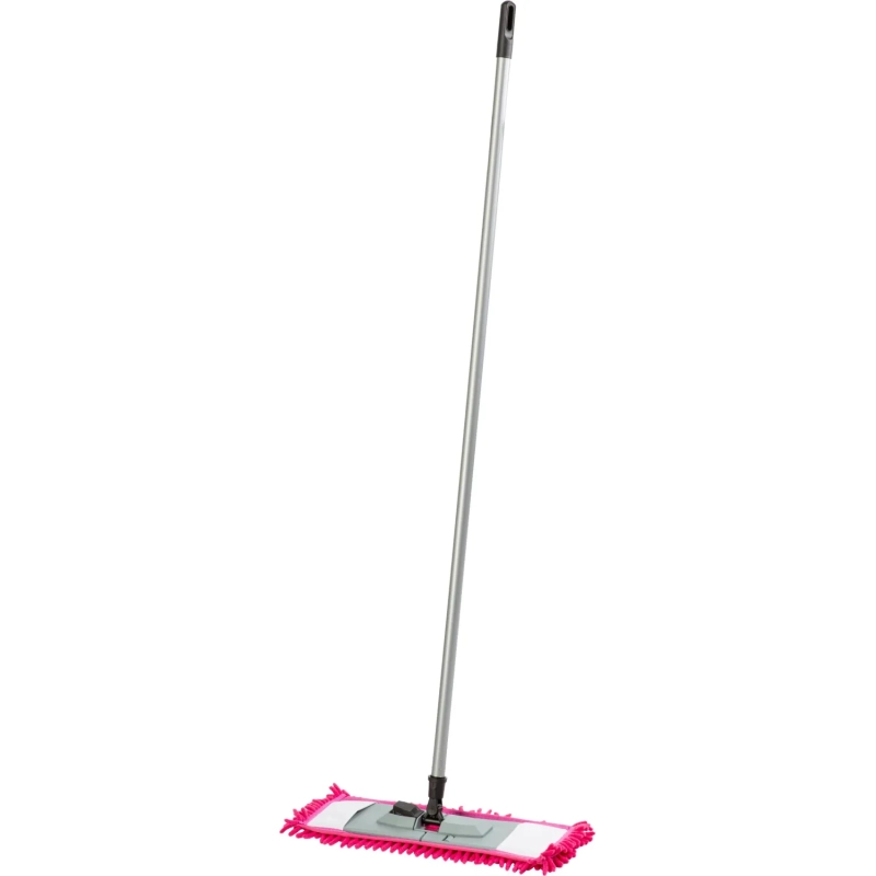 Швабра флаундер для пола пласт 47х16 в сборе с насад Chenille микрофSV5104