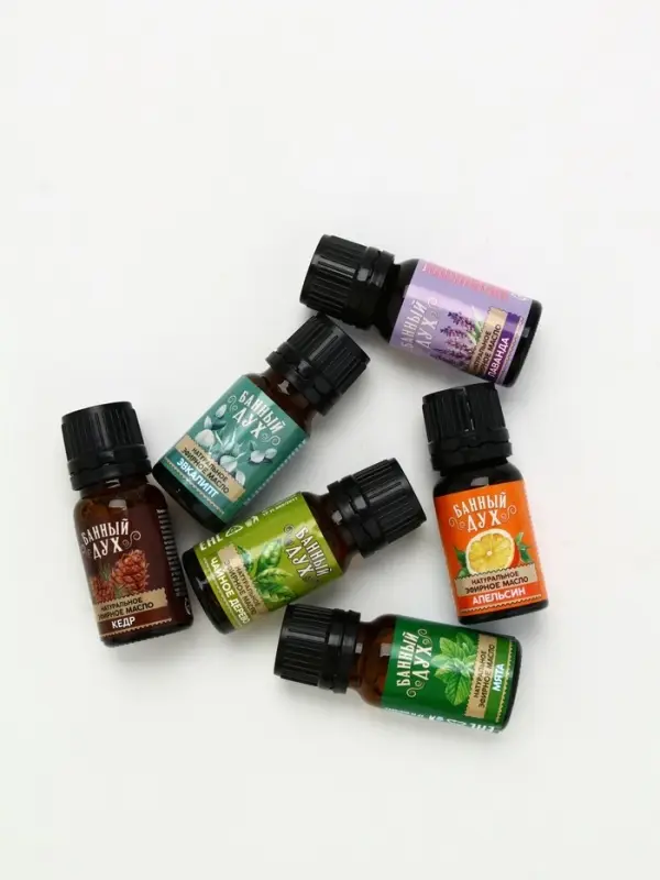 Эфирное масло, набор 6 шт х 10 мл, Банный дух