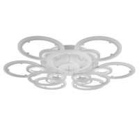 Люстра с ПДУ 1134/9WT LED 306Вт 3000К-6000К диммер белый 79x79x10 см BayerLux