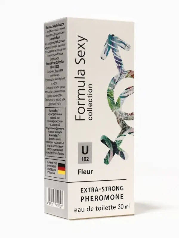 Туалетная вода женская с феромонами Formula Sexy collection Fleur U102, 30 мл