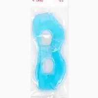 Маска для лица гидрогелевая, охлаждающая/согревающая, 23&times;10&times;0.5 см, синяя