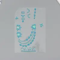 Наклейка - стразы &laquo;Браслеты из страз&raquo;, 12&times;20.3 см, МИКС