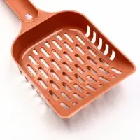 Совок для уборки кошачьего туалета, 23.5&times;10&times;3 см, пластик, цвет коралловый