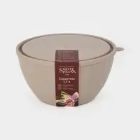 Салатник с крышкой Giaretti Vanilla, 1.7 л, пластик, МИКС