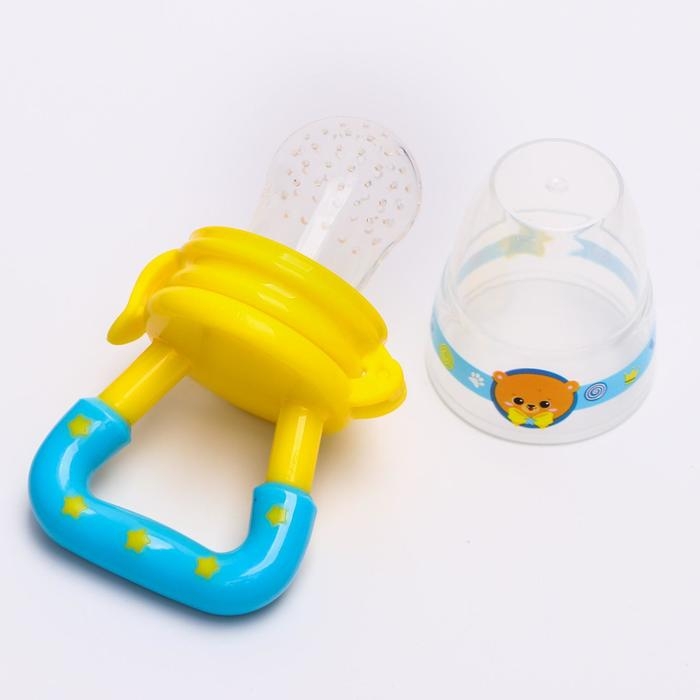 Ниблер для прикорма с силиконовой сеточкой «Мишка принц» Ниблер для прикорма с силиконовой сеточкой «Мишка принц»