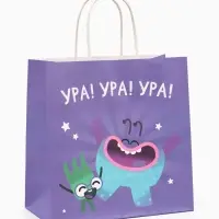 Пакет подарочный &laquo;Дарю радость&raquo;, Ум и Хрум, 22&times;22&times;11 см