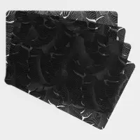 Салфетки сервировочные на стол &laquo;Мираж&raquo;, 4 шт., 30&times;45 см, чёрные