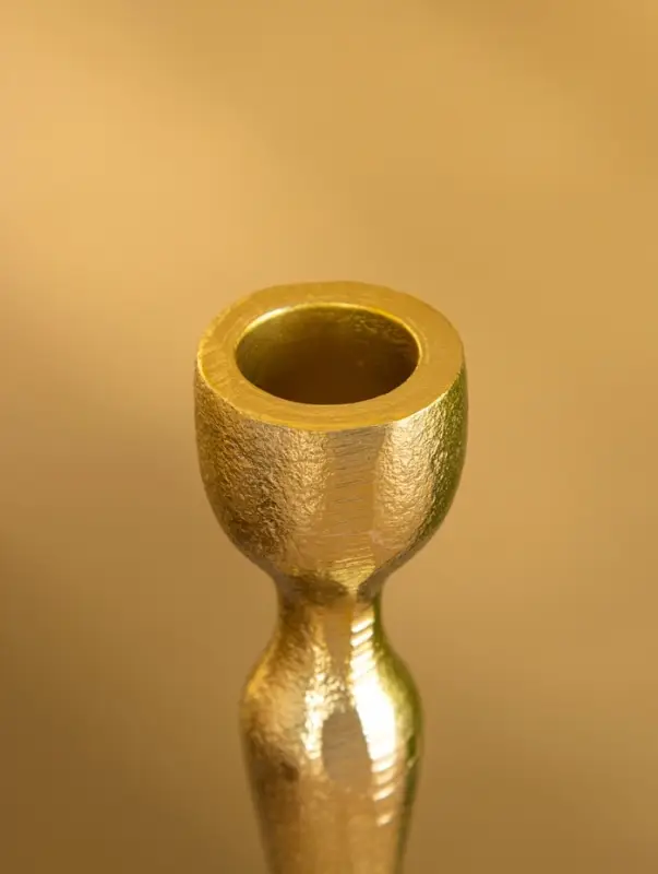 Подсвечник  Подсвечник "Голди" алюминий 16 см, цв. золото