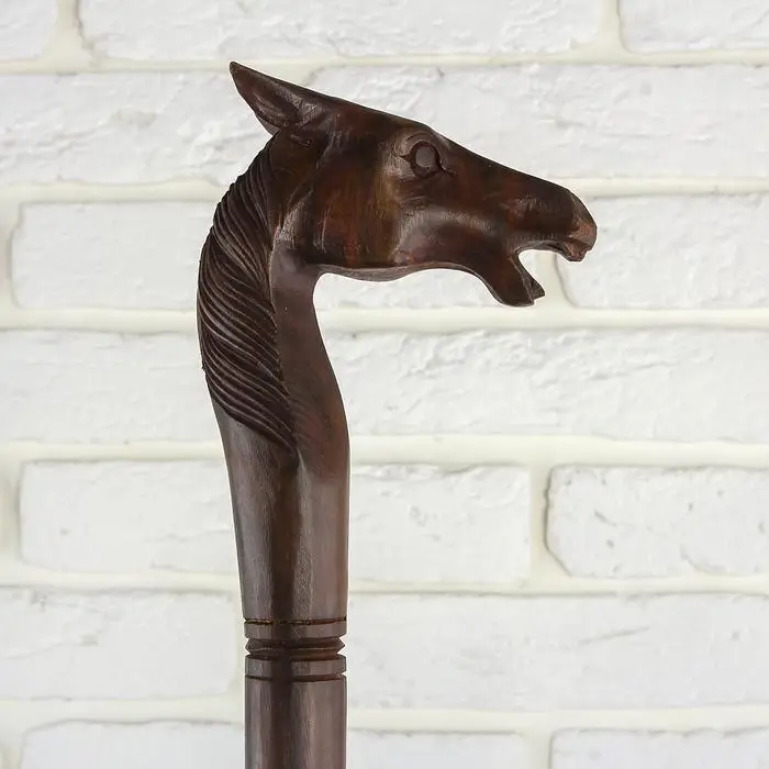 Сувенир дерево трость Сувенир дерево трость "Лошадь" 97х10х4 см