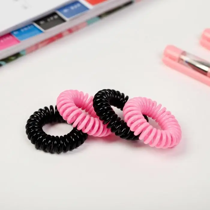 Резинки для волос пружинки «Котик», 4 шт, диам 3,5