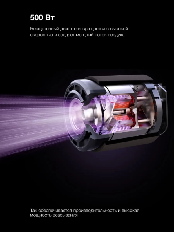 Вертикальный пылесос HYV-S7970 470мл 500Вт серый