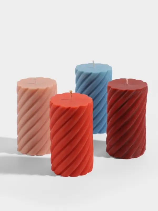 Свеча &laquo;Столб&raquo;, 7.5&times;7.5&times;15 см, соевый воск, МИКС