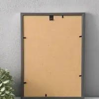 Фоторамка для фото 21х29,7 см (А4) "Oframe", пластик, серебряный, (пластиковый экран)