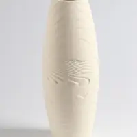 Ваза «Бего», классик, 27×9 см, керамика, бежевая