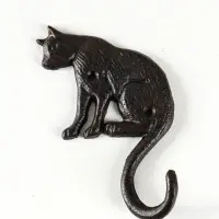 Настенный крючок декоративный &laquo;Кошечка&raquo;, чугун, 9&times;3&times;18 см