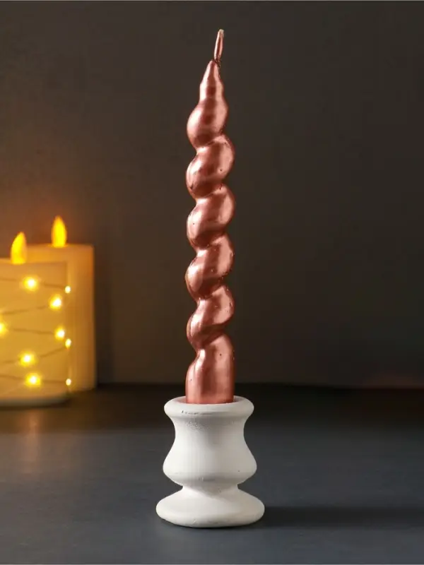 Свеча витая Luxury, 25&times;180 мм, лакированная, капучино