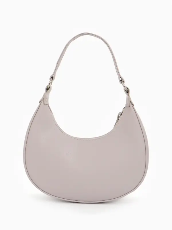 Сумка женская багет TEXTURA на молнии, 28&times;6.5&times;15 см, тёмно-бежевая