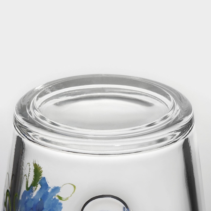 Кружка стеклянная «Гортензия», 300 мл Кружка стеклянная «Гортензия», 300 мл