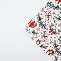 Набор упаковочной бумаги &laquo;Новогодний узор&raquo;,4 листа, 70 &times; 100 см