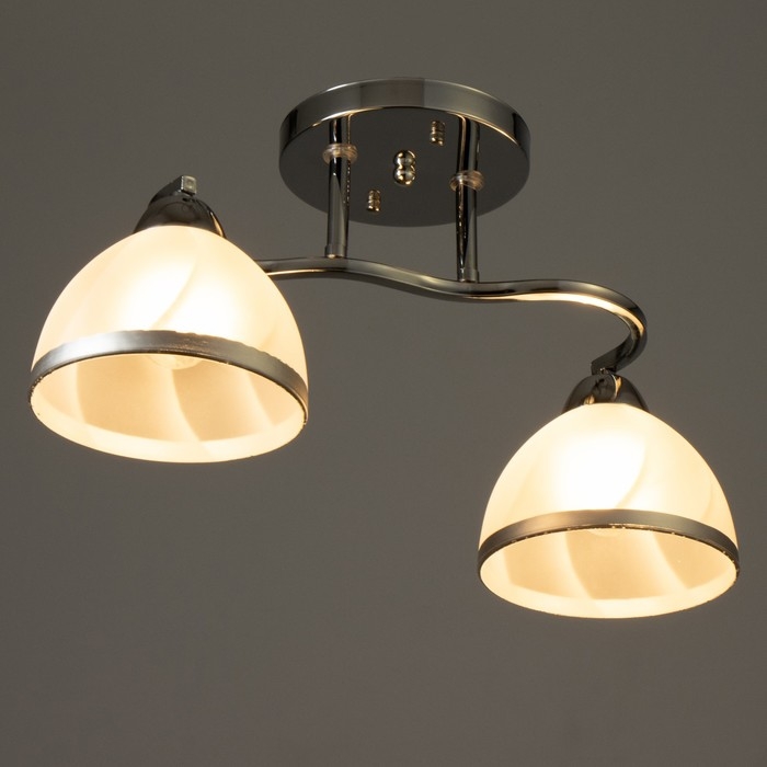 Люстра Люстра "Каспиан" 2хЕ27 40Вт хром 46х15х22 см BayerLux