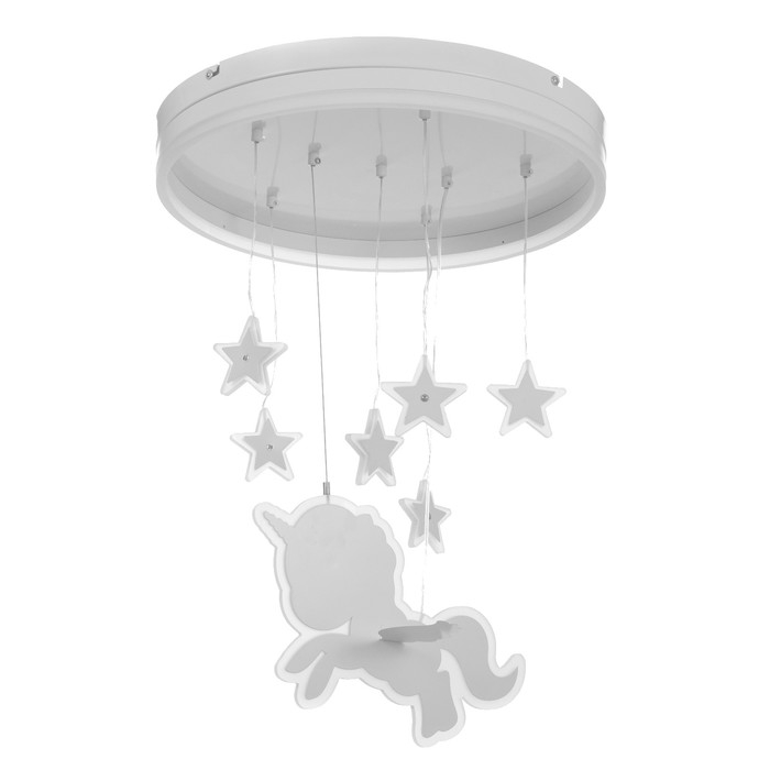 Люстра Люстра "Единорог" LED 58Вт 4000К белый 50х50х60 см BayerLux